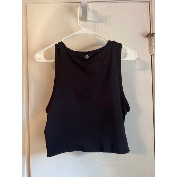 Womens Black Twist Front Sleeveless Crop Top XL 90 Degree By Reflex - Picture 6 of 6